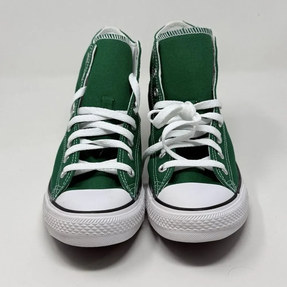 Converse All Star Sneakers Mens 9.5 Green Canvas High Top Classic Grunge Shoes